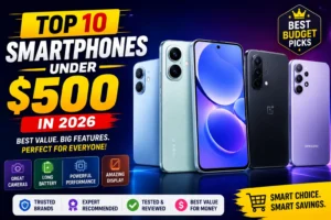 Top 10 Smartphones Under $500 in 2026